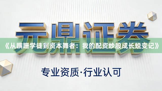 《从蹒跚学徒到资本舞者：我的配资炒股成长蜕变记》