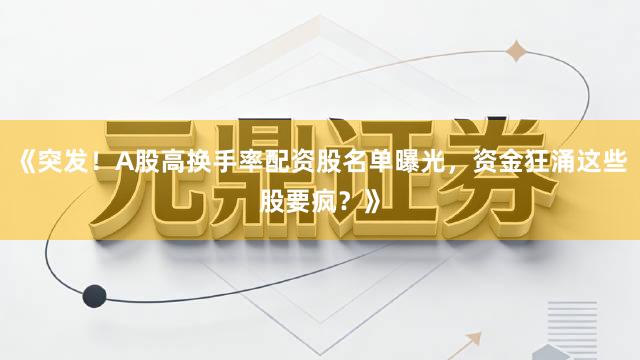 《突发!A股高换手率配资股名单曝光,资金狂涌这些股要疯?》